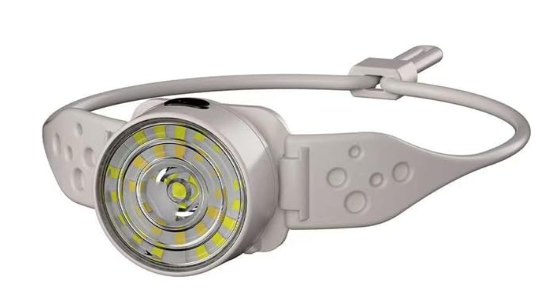 Lanterna de Cap G25 Frontala LED Alb si Color Banda Flexibila USB C 